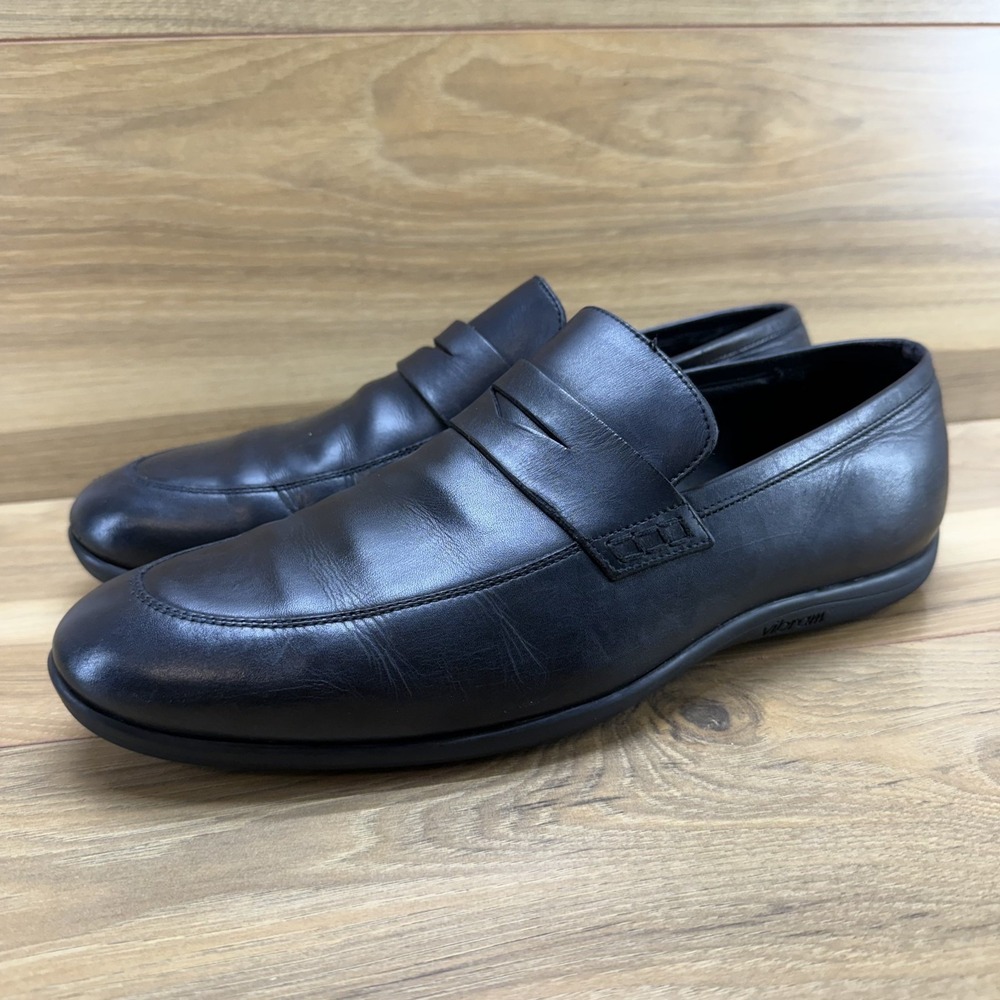 Allen Edmonds Lake Como Penny Loafers‎ Mens 11 11.5 ? Vibram Soles Black Leather
